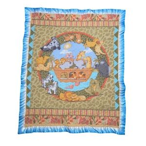 Cathy Heck Noah's Ark Baby Nursery Crib Quilt